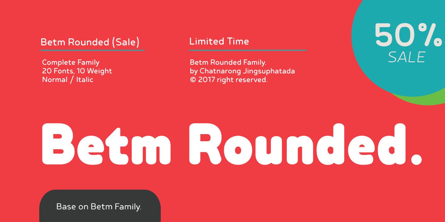 Шрифт Betm Rounded
